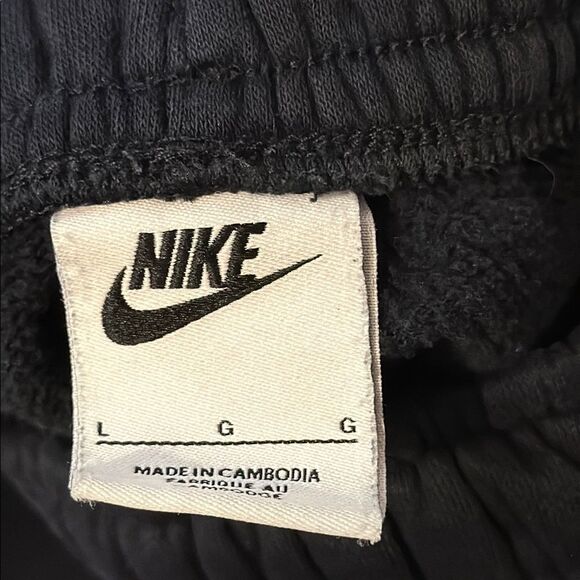 Nike Black loose fit Jogger Pants with Pockets drawstring waist size L - Picture 8 of 9